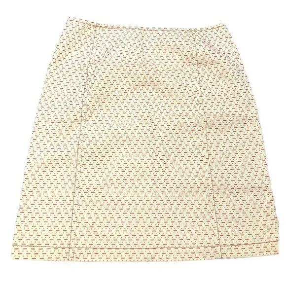 Weekend MaxMara Off-white and pink textured skirt size 10 - Picture 1 of 8
